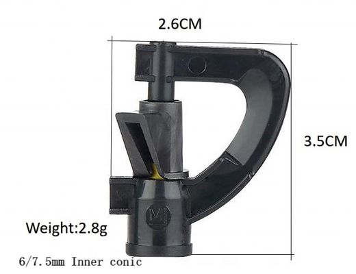 G型三角回転式マイクロ灌輸用農業用水用マイクロジェットスプリンクラー